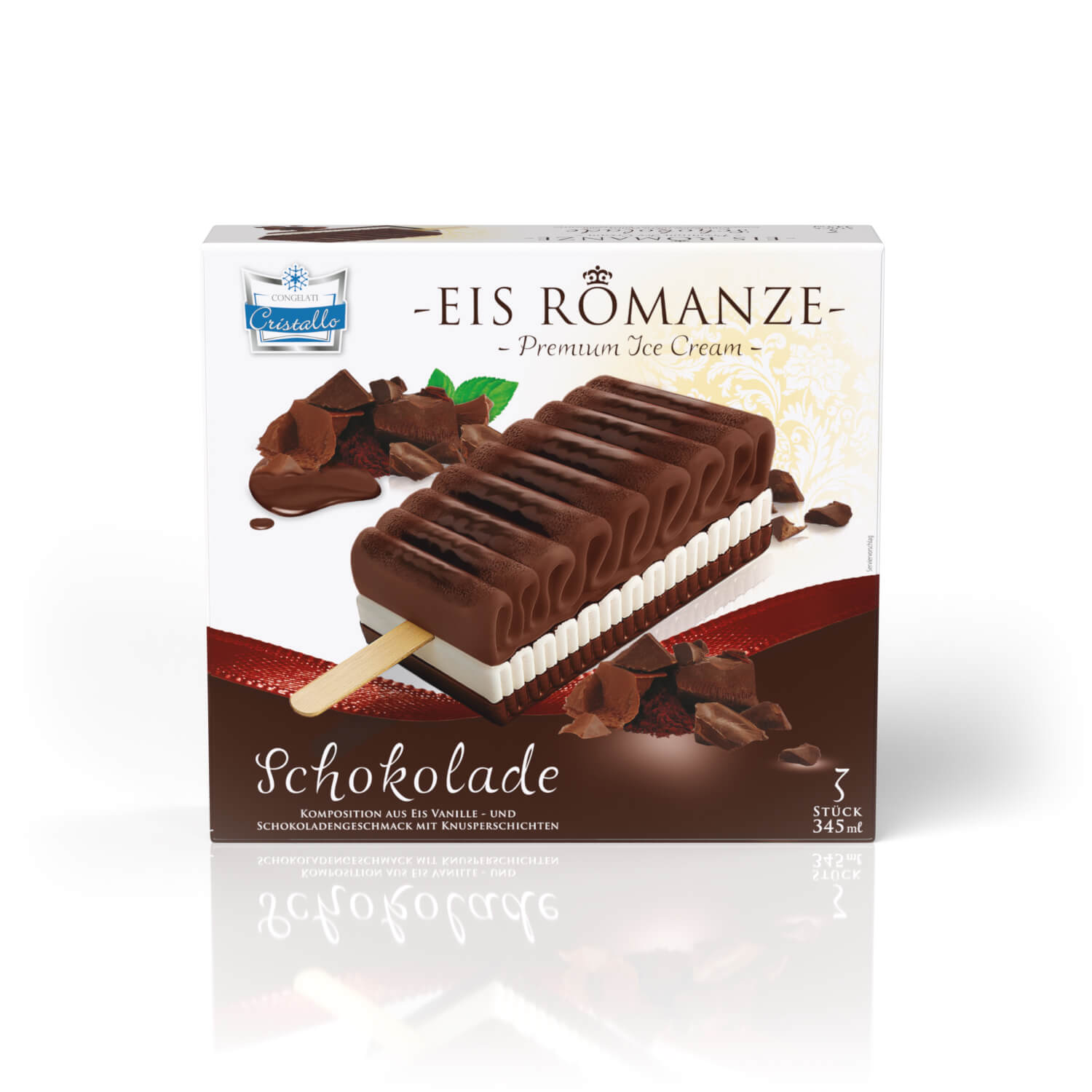 Cristallo Eis Romanze Schokolade